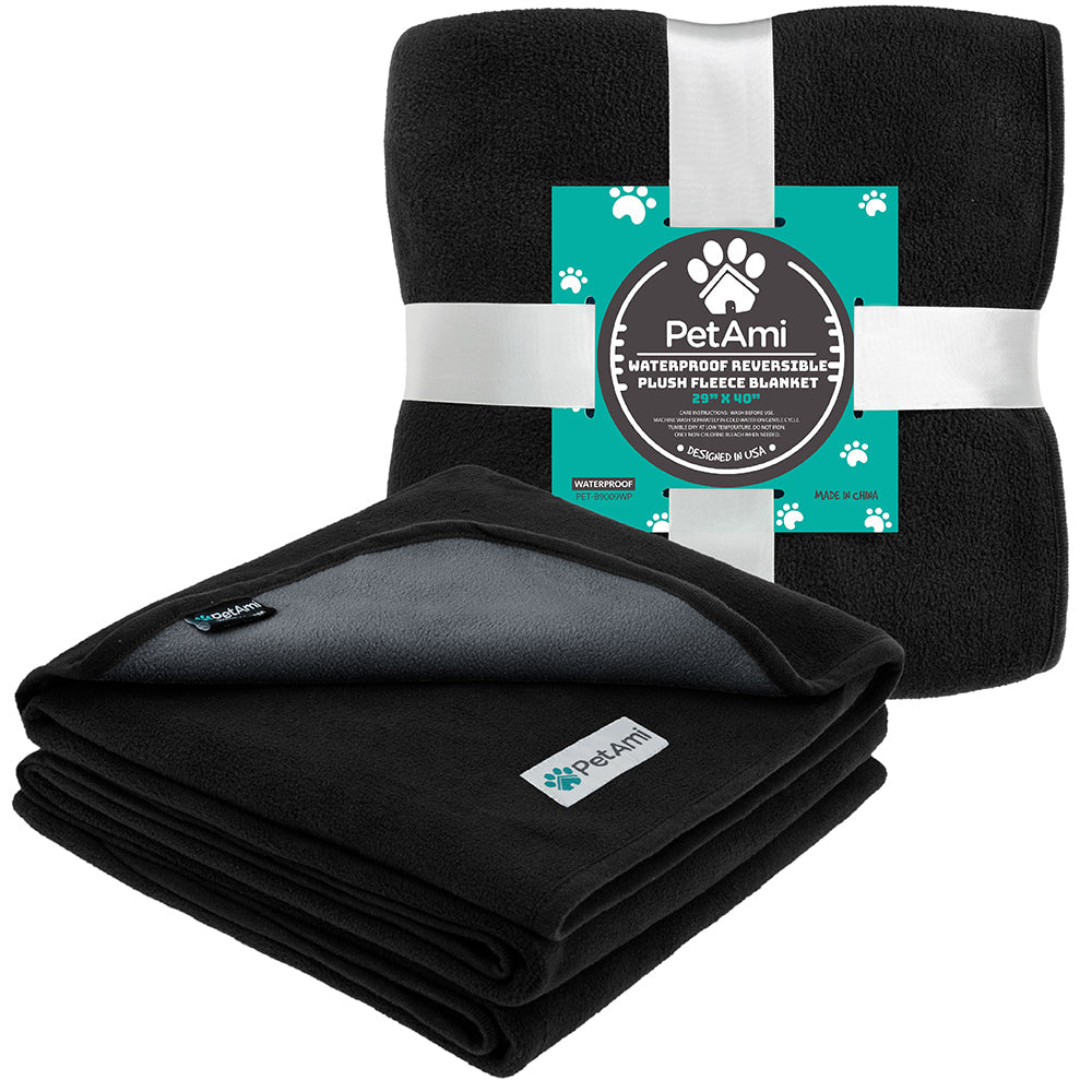 Couverture imperméable réversible pour chien face peluche