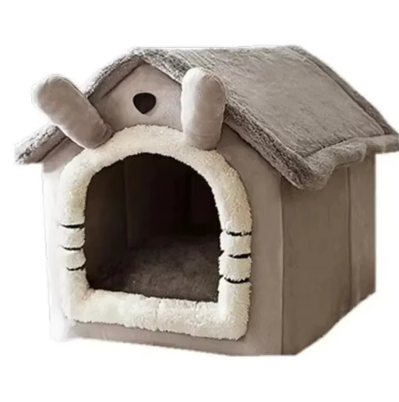Niche lavable pliable d'intérieur pour chien refuge cosy