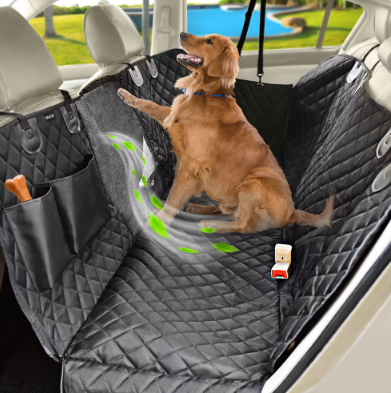 Housse de siège voiture imperméable pour chien banquette arrière