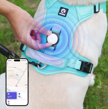 Harnais anti-traction réfléchissant pour chien attache poitrail
