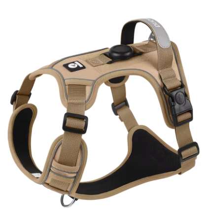 Harnais anti-traction réfléchissant pour chien bandes 3M visibles de nuit