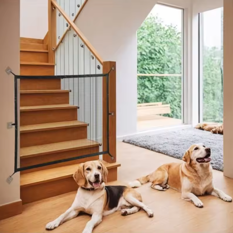Barrière de sécurité pliable pour chien hauteur 70 cm