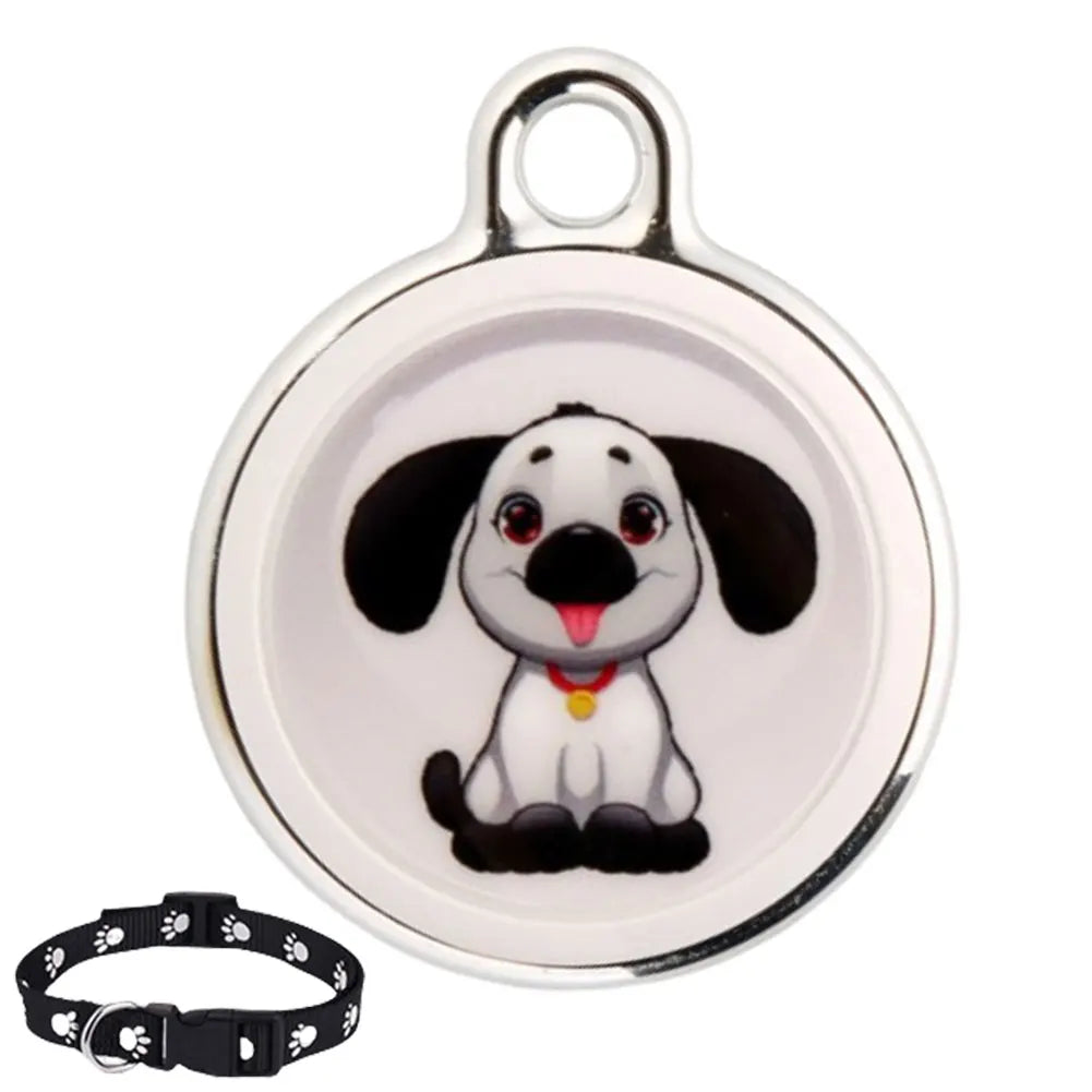 Collier GPS SafeTrack motif empreinte chien chat