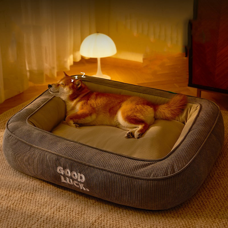 Lit chauffant auto-régulé pour chien capteur température