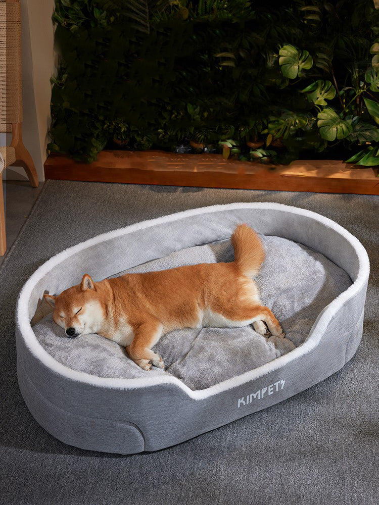 Lit ultra-doux moelleux pour chien fausse fourrure